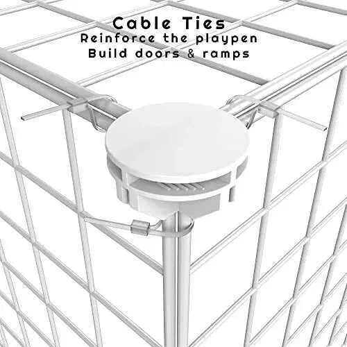 TriLine Small Pet Playpen Metal Wire Fence 8 Panels Enclosure Indoor Outdoor Use Royalcart