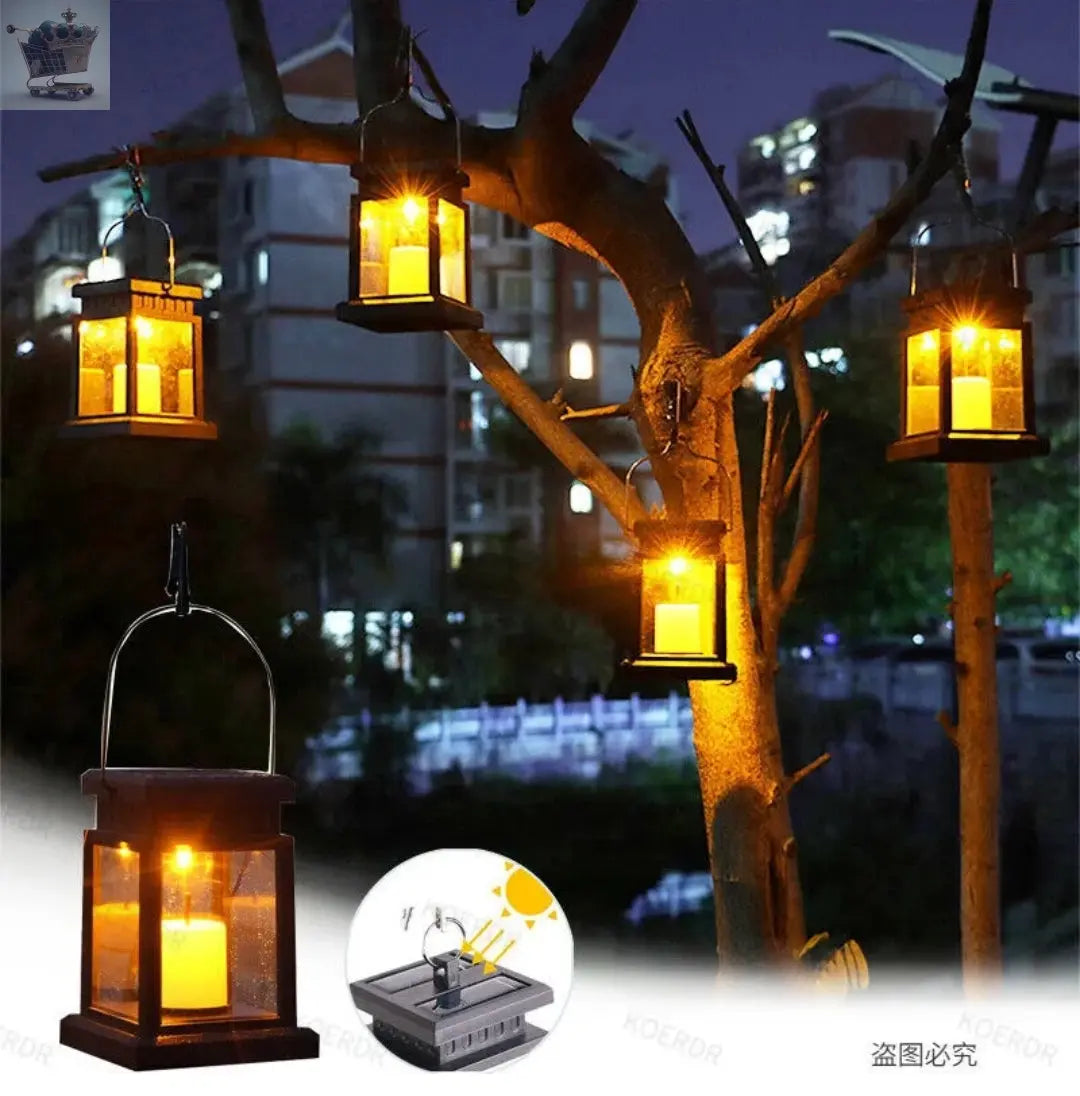 Waterproof LED Solar Powered Hanging Lantern Lights Outdoor Garden Table Lamp Royalcart