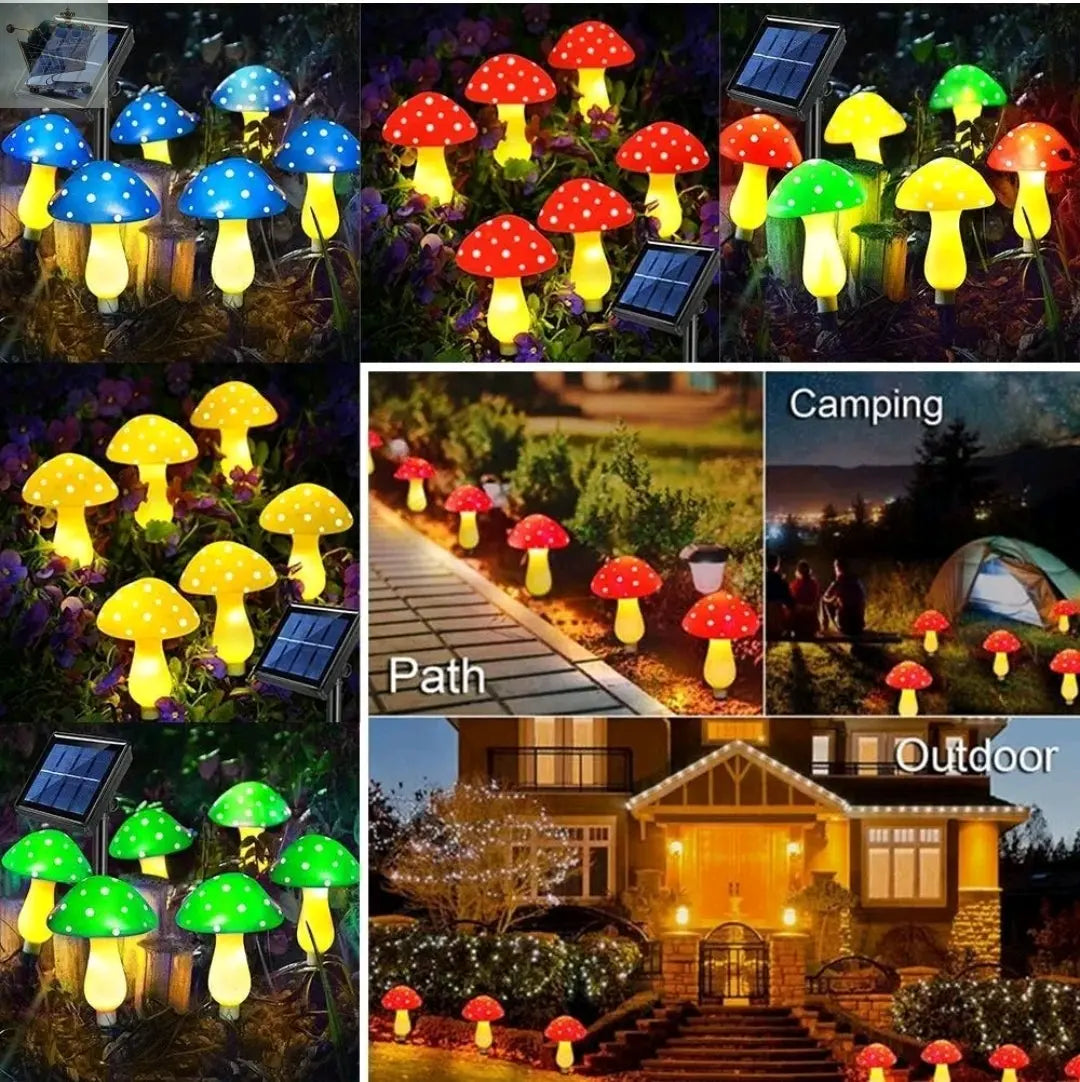 Waterproof Solar Mushroom Light Fairy String Lights LED Light - Royalcart