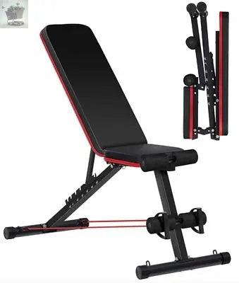 Weight Bench Adjustable Foldable Decline Incline Home Gym Fitness Workout Royalcart