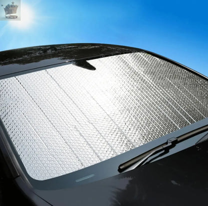 Windscreen Sun shade Universal Vehicle Car dble sided aluminium UV protection Royalcart