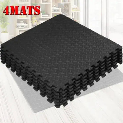 Yoga Tiles Mat Gym Thick Flooring Interlocking Floor Mats Soft Foam 60x60cm Royalcart