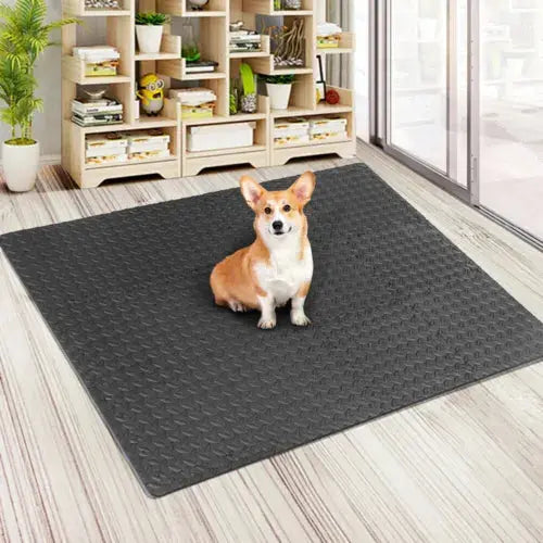 Yoga Tiles Mat Gym Thick Flooring Interlocking Floor Mats Soft Foam 60x60cm Royalcart