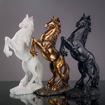 Horse Statue Art Home Deco Animal Sculpture Resin Craft Figurine Ornament Statue Royalcart