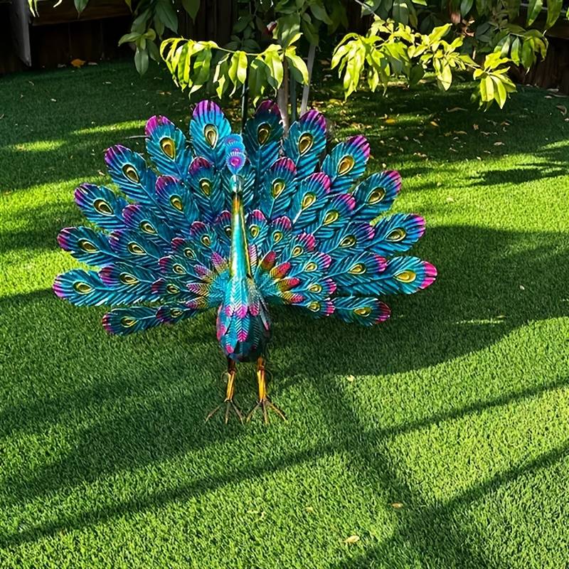 Metal Peacock Statue Ornament Royalcart