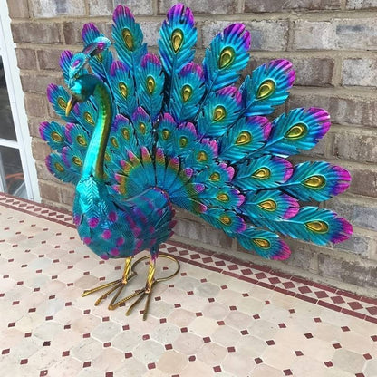 Metal Peacock Statue Ornament Royalcart