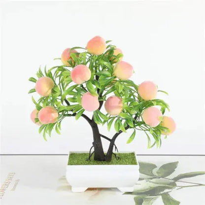 pcs Artificial Potted Fake Fruit Tree Plant Bonsai Pot For Home Office Decor Royalcart