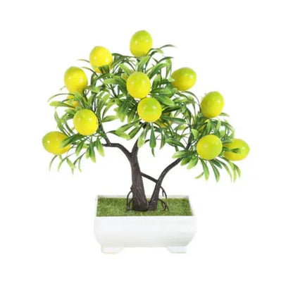 pcs Artificial Potted Fake Fruit Tree Plant Bonsai Pot For Home Office Decor Royalcart