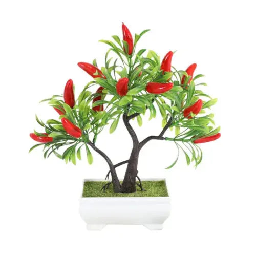 pcs Artificial Potted Fake Fruit Tree Plant Bonsai Pot For Home Office Decor Royalcart