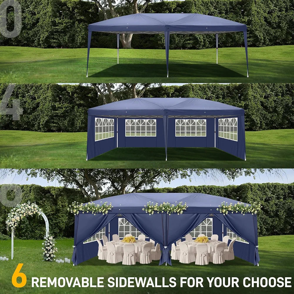 3x6m Garden Heavy Duty Gazebo Marquee Party Tent Canopy Royalcart