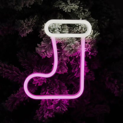 LED Neon Sign Light Wall Hanging Christmas Decoration Night Lamp Xmas Home Decor