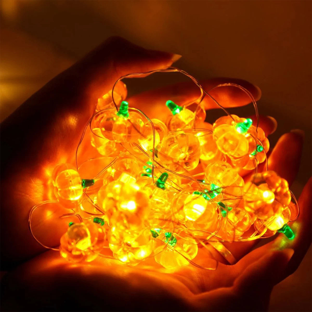 2m 20led Pumpkin LED String Lights Portable Halloween Party Decoration for Home Lantern
