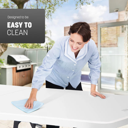 6ft Folding Table–Portable, Waterproof and Sturdy for Indoor Outdoor use