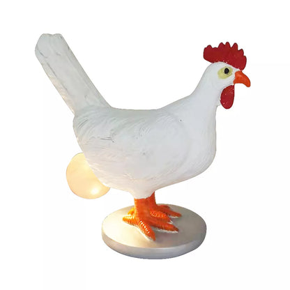 USB Chicken Desk Lamp Simulation Resin Hens Lay Eggs Lamps Funny Home Decoration