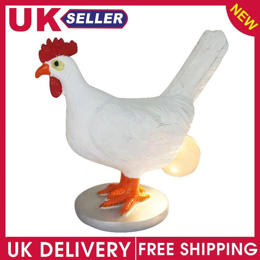 USB Chicken Desk Lamp Simulation Resin Hens Lay Eggs Lamps Funny Home Decoration