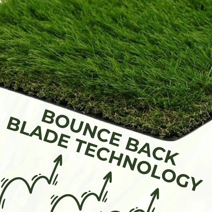 25mm Artificial Grass Natural and Realistic Looking Fake Lawn Astro Turf 25x4m