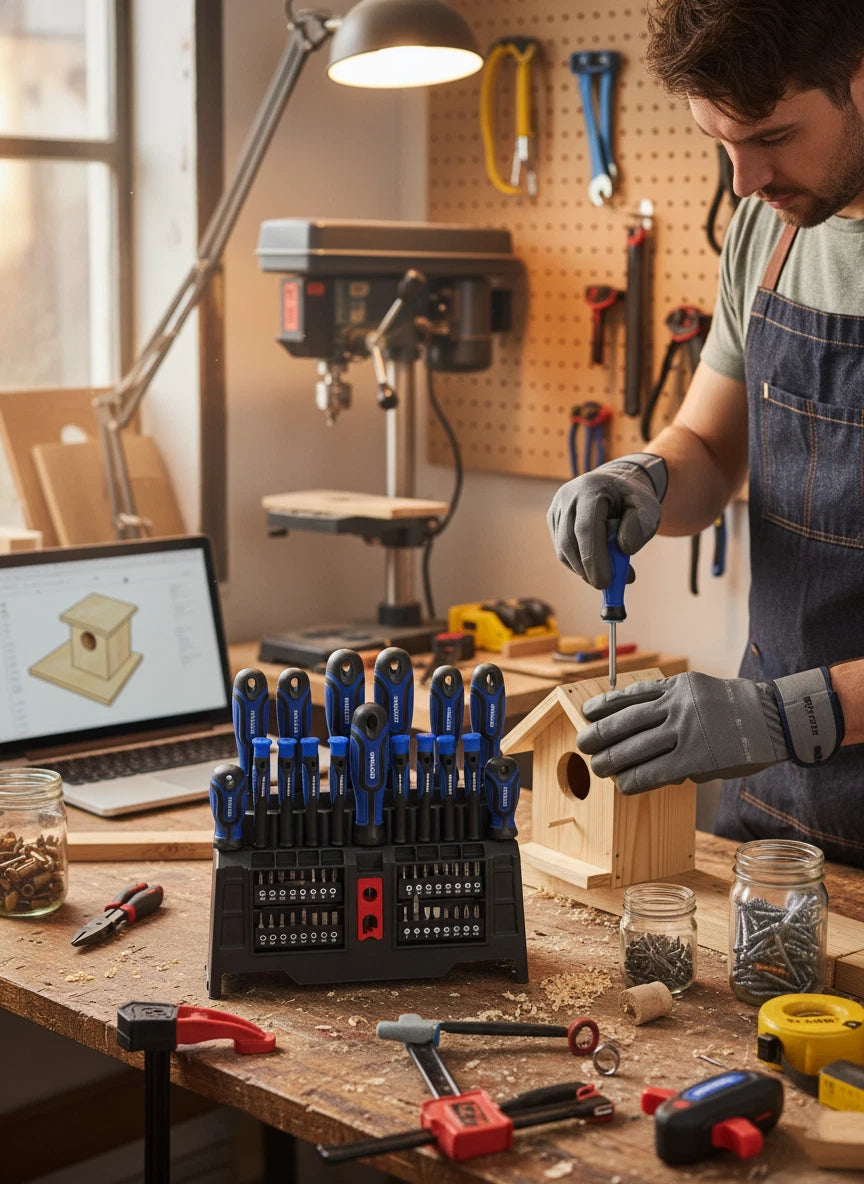 50PCS Screwdriver Tool Kit Chrome Vanadium Steel Set for DIY & Repairs