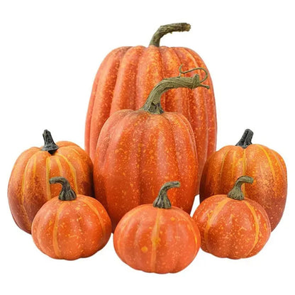 7PCS Large Artificial Foam Pumpkin Simulation Props  Halloween Decorations Party