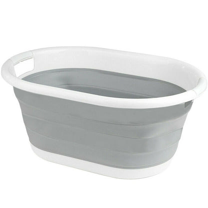 LARGE POP UP FOLDING COLLAPSIBLE LAUNDRY BASKET SPACE SAVING CLOTH WASHING BIN