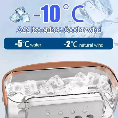 3 In 1 Mini Air Cooler Fan Humidifier USB Portable 7 Color LED Night Light 600ML