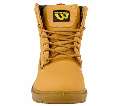 Mens Leather Ankle Safety Boots Lace Up Steel Toe Cap Work Boots Hiker Shoes