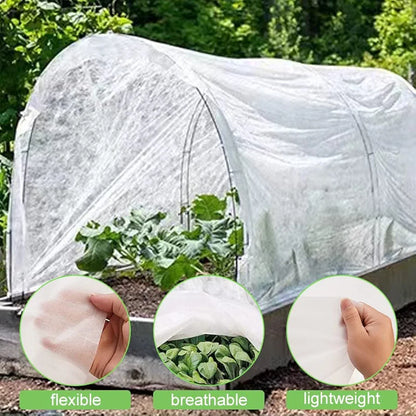 Garden Plant Fleece,Plant Covers Freeze Protection 2.5m x10m,Horticultural Fleece Frost Blanket Cover