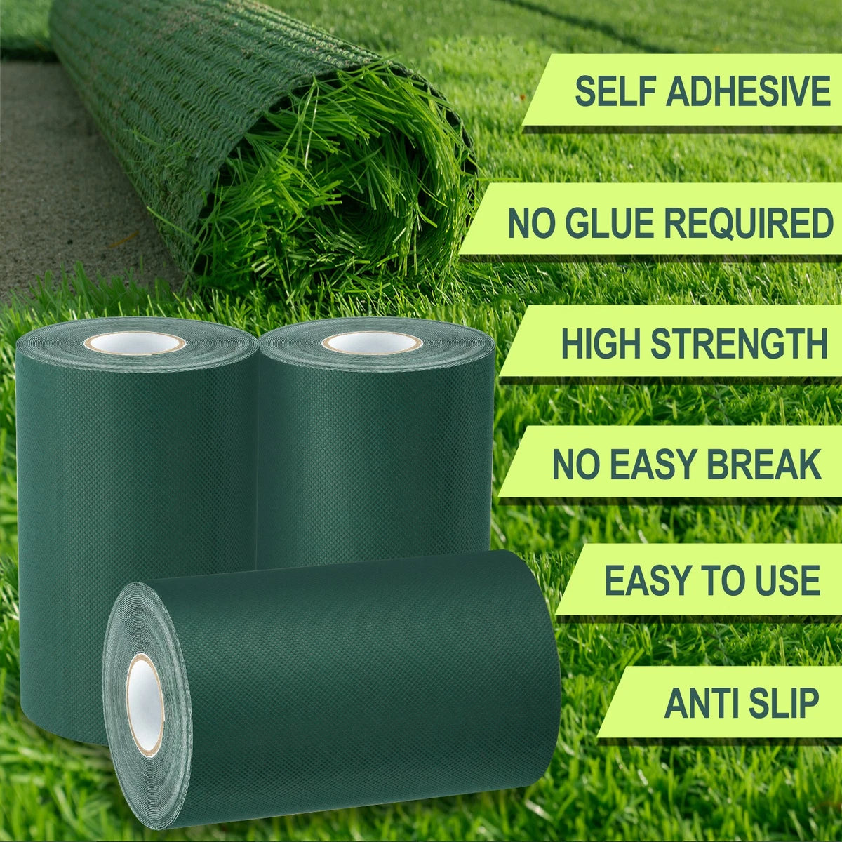 Artificial Grass Joining Tape Self Adhesive Synthetic Turf Lawn Glue Peel