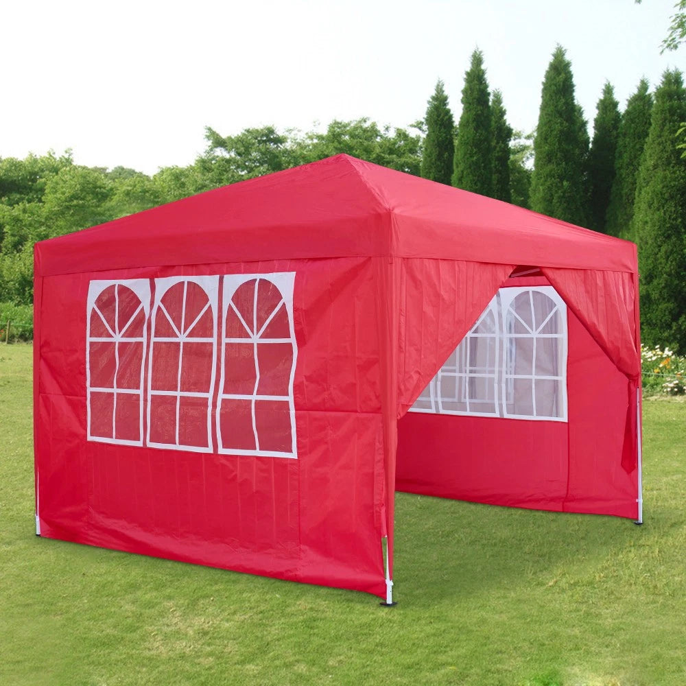 3X3m Pop Up Gazebo Garden Outdoor Patio Wedding Party Marquee Canopy Tent UK