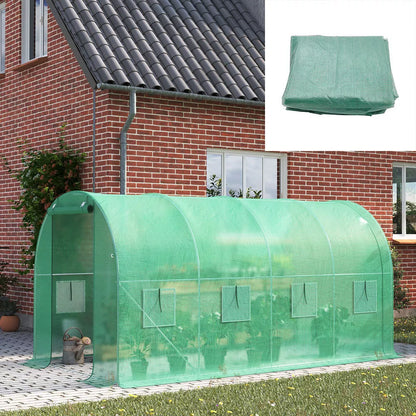 Replacement Cover Only Polytunnel Greenhouse Pollytunnel Gardening Door Windows