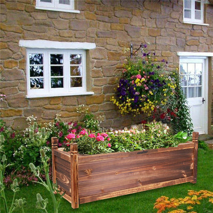 XLarge Wooden Trough Garden Planters Plant Pot Window Box Flower Basket Planting