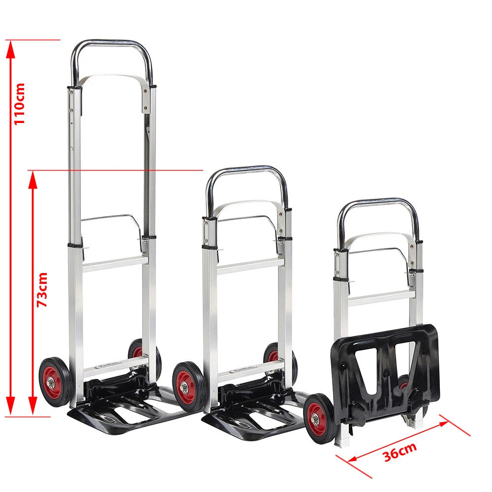 90kg Heavy Duty Folding Foldable Hand Trolley Sack Truck Cart UKES