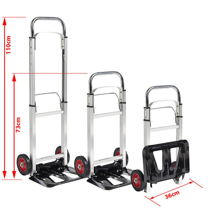 90kg Heavy Duty Folding Foldable Hand Trolley Sack Truck Cart UKES