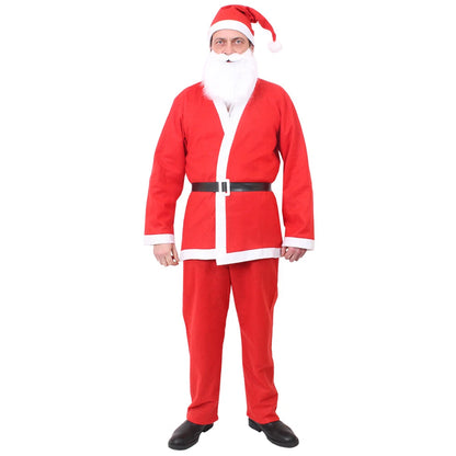 ADULTS SANTA CLAUS COSTUMES DELUXE BUDGET FATHER CHRISTMAS XMAS FANCY DRESS LOT
