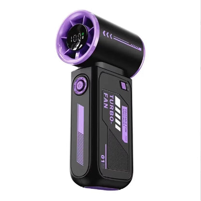 Turbo Fan Portable Cooling Handheld USB Rechargeable 3600 mAh Adjustable Airflow