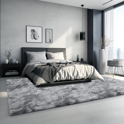 Fluffy Rugs Large Shaggy Rug Bedroom Living Room Anti Slip Soft Carpet Floor Mat A+