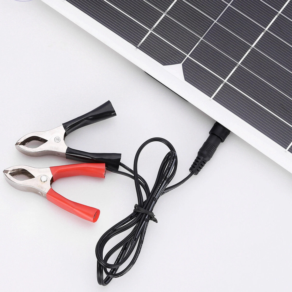 Portable 20W Solar Panel Kit 12V Battery Charger USB Car Van Caravan Boat Trickle