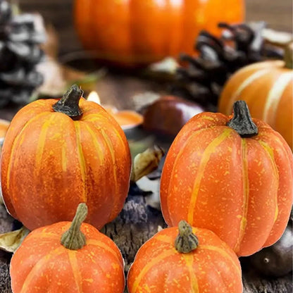 7PCS Large Artificial Foam Pumpkin Simulation Props  Halloween Decorations Party
