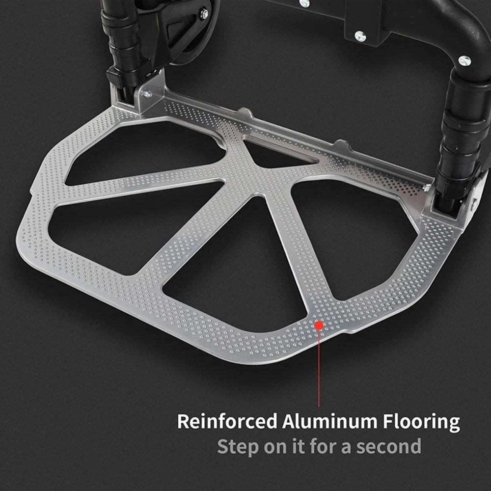 100kg Hand Truck Heavy Duty Aluminium Folding Sack Truck Industrial Trolley UK