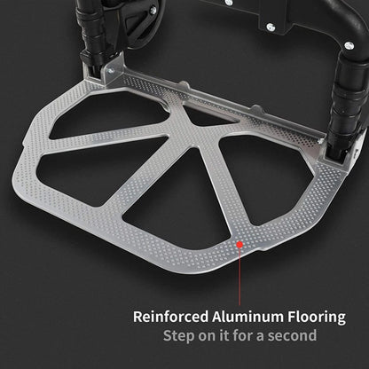 100kg Hand Truck Heavy Duty Aluminium Folding Sack Truck Industrial Trolley UK