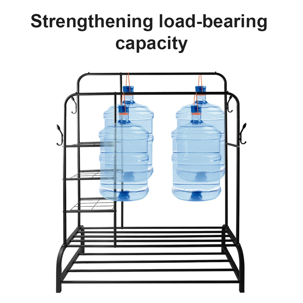 Double Heavy Duty Clothes Rail Hanging Rack Shelf Metal Display Stand Garment UK