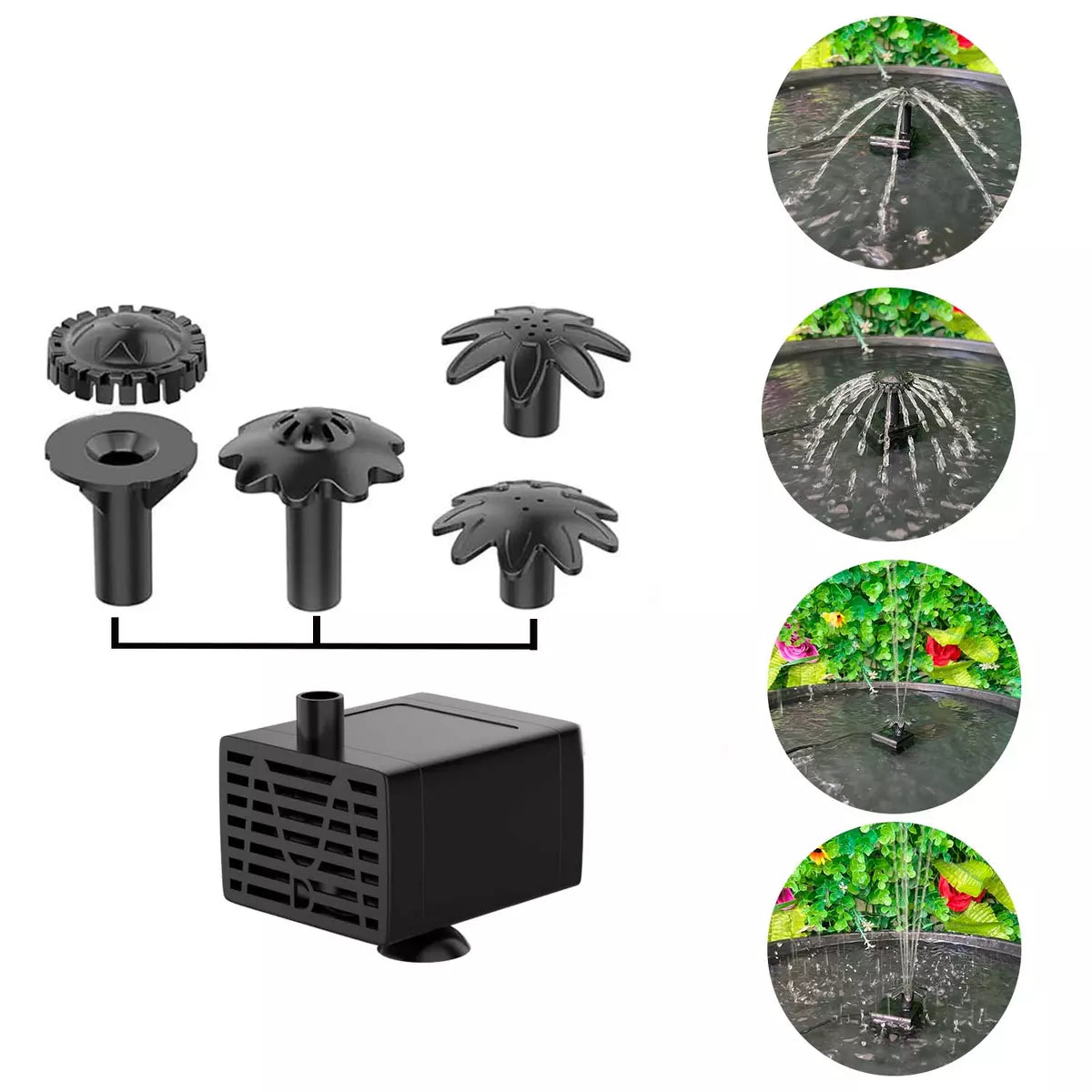 Solar Panel Powered Water Feature Pump Garden Pool Pond Aquarium Fountain Decor