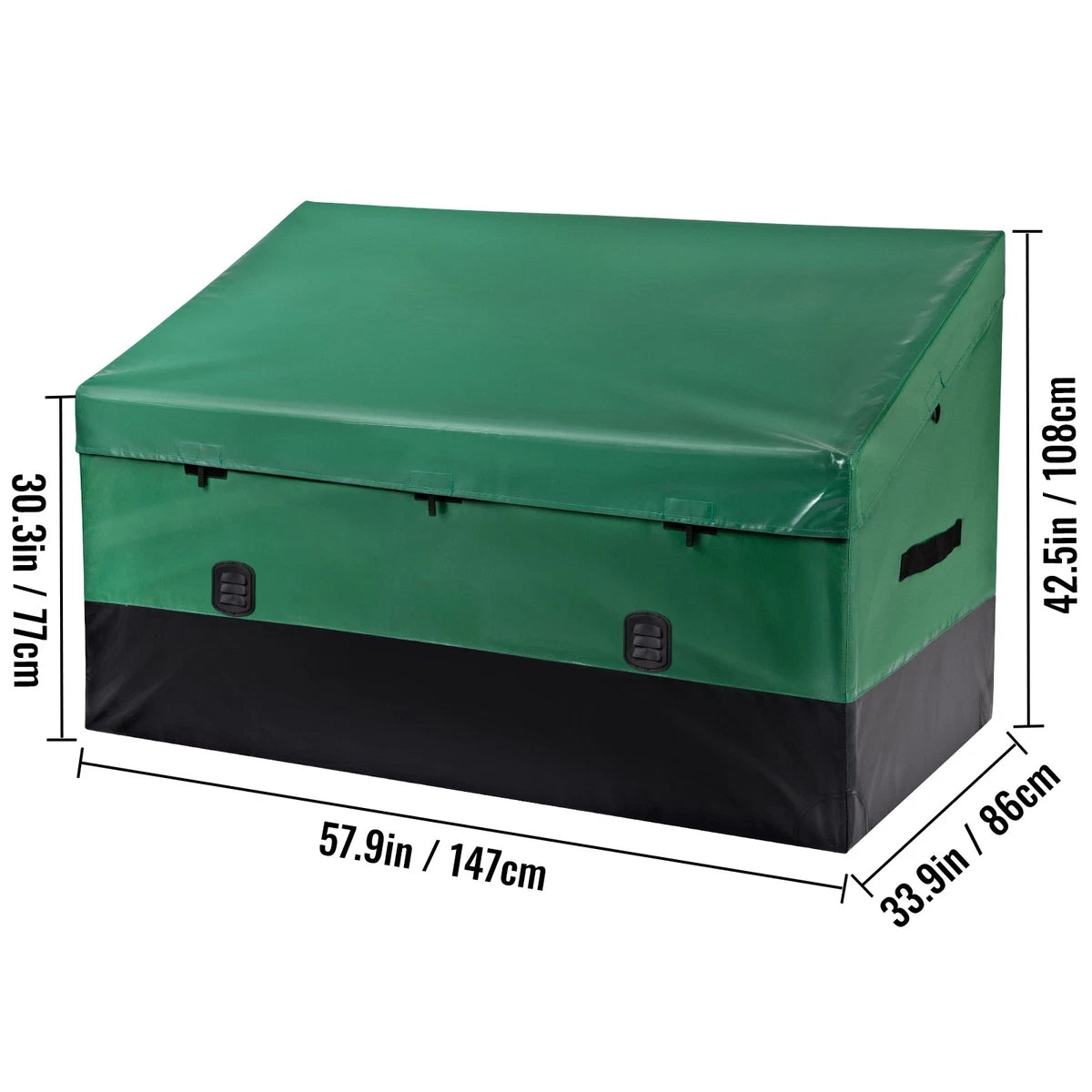 870 Litre Outdoor Storage Box Waterproof Garden Patio Deck Storage Chest