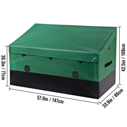870 Litre Outdoor Storage Box Waterproof Garden Patio Deck Storage Chest