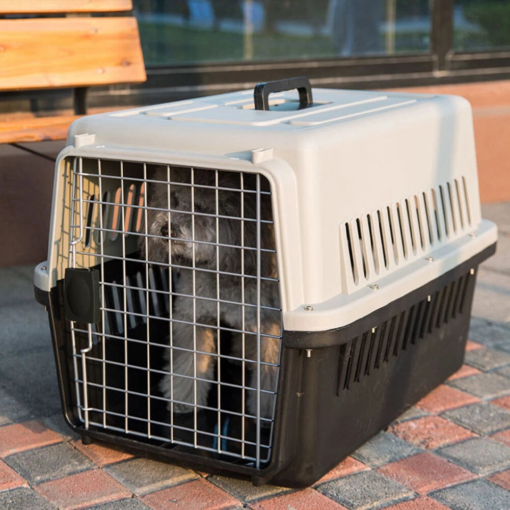 Extra Large Pet Carrier Cat Puppy Travel Cage Dog Carry Basket Transporter Box