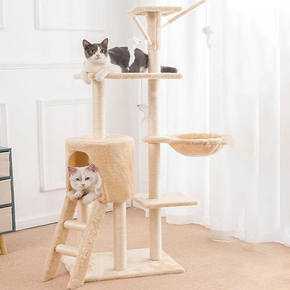 Large Cat Tree Multilevel Climbing Tower Kitten Scratching Post Activity Centre
