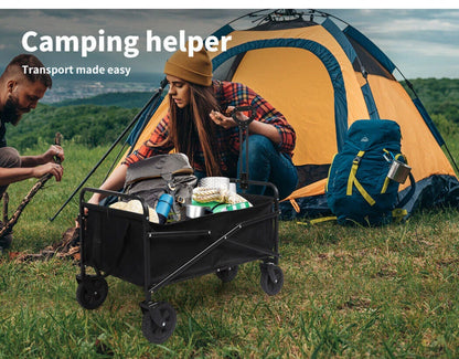 200KG Heavy Duty Garden Camping Beach Cart  Festival Trolley Wagon Cart Foldable