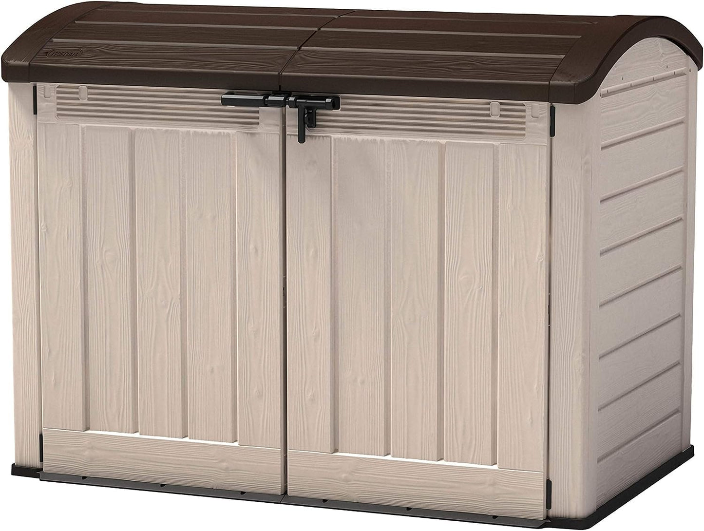 Ultra Outdoor Garden Storage Shed, 177 x 113 x 134 cm - Beige and Brown