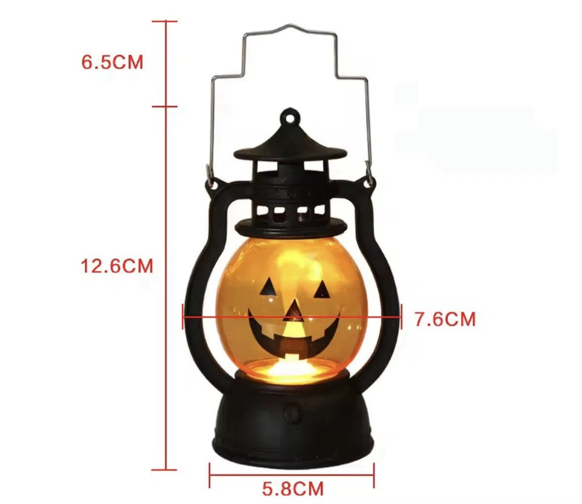 Halloween Pumpkin Lantern Light – Jack O’ Lantern LED Lamp Decoration (12.6cm