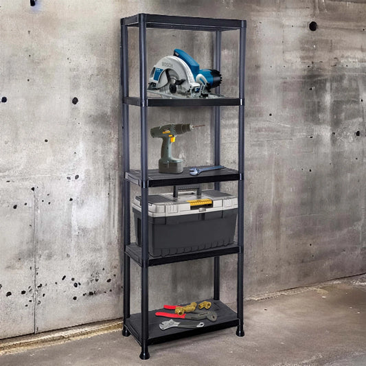 3/4/5 Tier Plastic Shelving Home Storage Unit Shelves Racking Garage Organiser