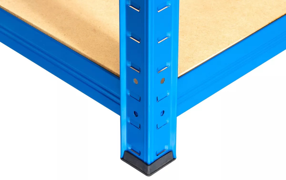 5 Tier Blue Metal Garage Shelving Unit 1000kg 180 x 120 x 40cm